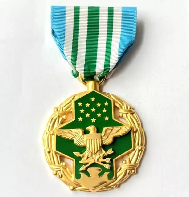 USA Joint Service Commendation Medal. Clamshell Case, Ribbon BAR & Bavero Spilla 3