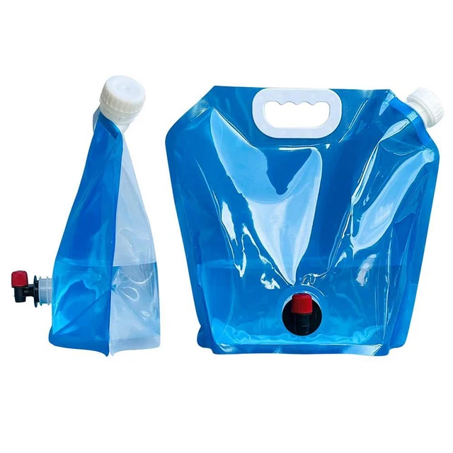 Camping Folding Water Bag No Leakage Water Container with Faucet Pouch (5L) 3