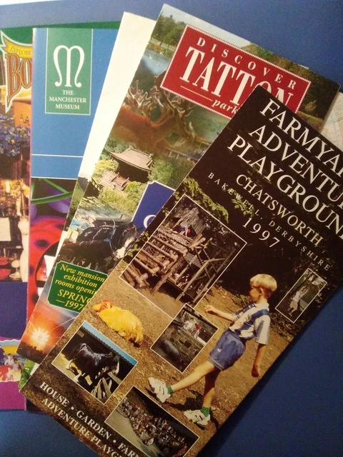 Lefflets VINTAGE VISITOR attractions Leaflets Sudley Botany Bay Castleton Tatton ...