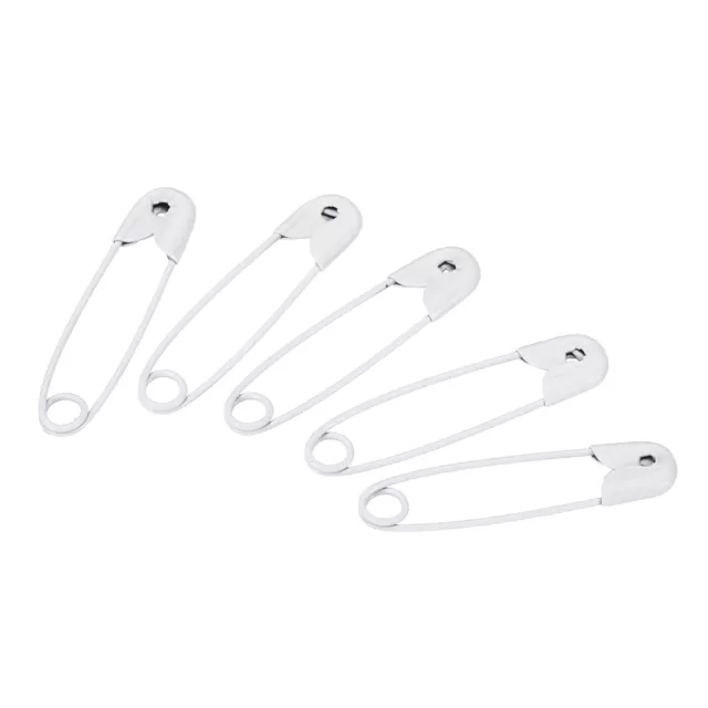 Safety Pins 0.98 Inch Metal Small Sewing Pins White 100Pcs