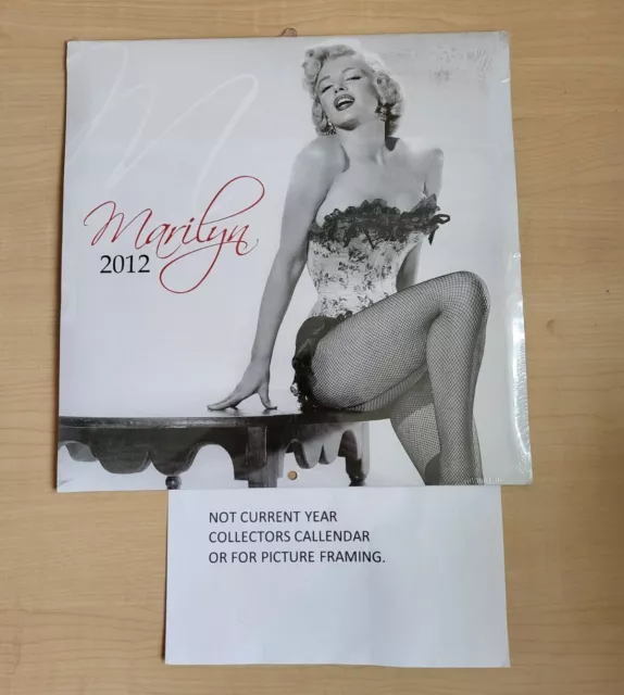 2012 Marilyn Monroe Official Wall Calendar 3O X 30Cm New And Sealed.