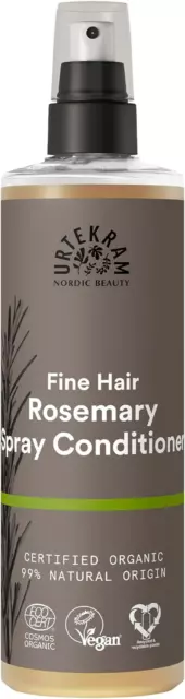 Urtekram Rosemary Leave-In Spray Conditioner Fine Hair Nourishing 250ml  Vegan