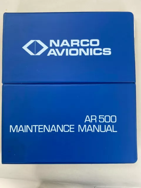 NARCO AR-500 TSO Altitude Reporter Maintenance Manual 03725-0600