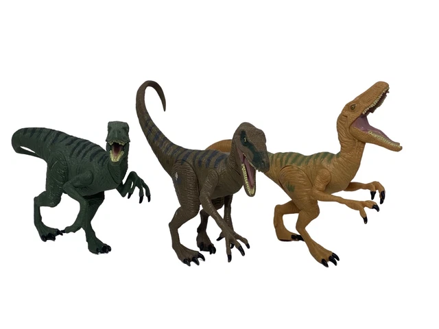 JURASSIC WORLD JW Hasbro 2015 Velociraptors Dinosaur Figures Dinosaurs ...