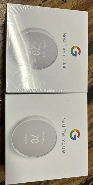 Google Nest G4CVZ Programmable Wi-Fi Thermostat - Fog Gray