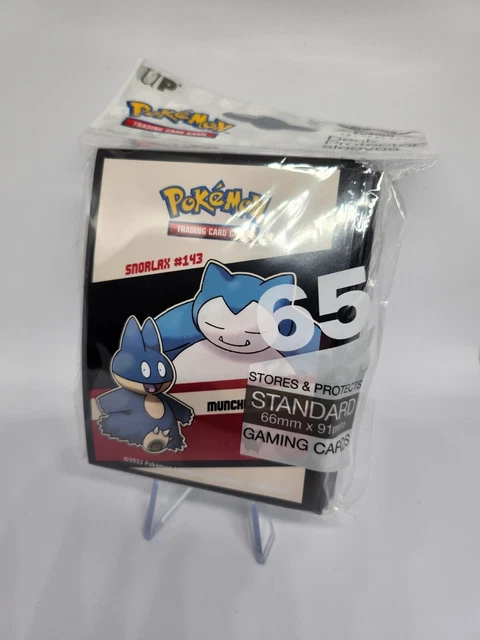 Pokemon TCG Ultra Pro Snorlax Munchlax Card Deck Protector Sleeves 65 Count New