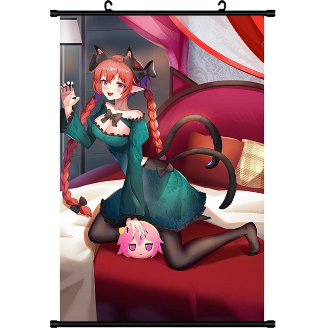touhou kaenbyou rin Anime HD Home Decor Scroll Painting Wall Art 60X90cm K01