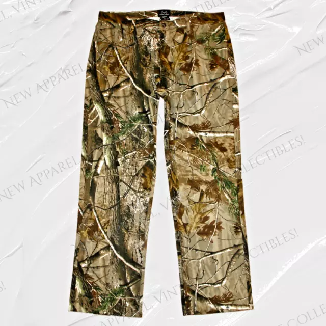 RealTree Mens Size W38x32L Canvas Twill Pants Hunting Fishing AP Country Camo