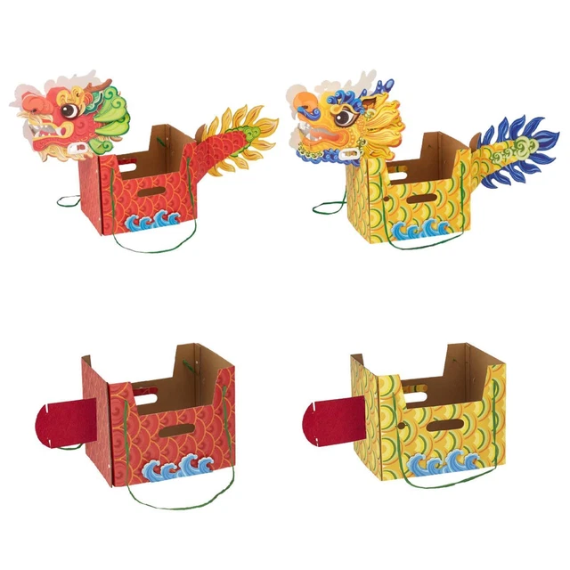 Marionnette Dragon Chinois 3D – Kit Bricolage 12 Pièces – Extensible 21-95 Cm – Nouvel An, Fête Du Printemps