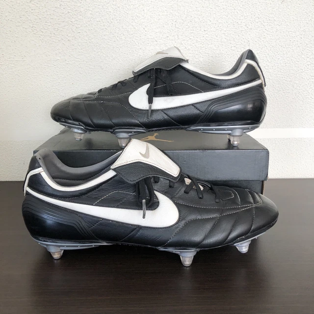 RARO NIKE AIR Zoom Tiempo Legend I SG Negro Cuero Botines Botas