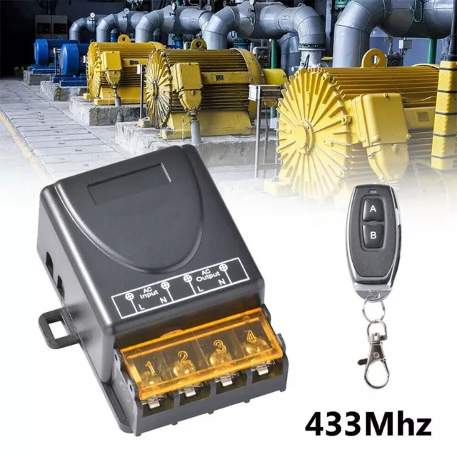 Affidabile interruttore telecomando wireless per relè RF AC 220V 30A nelle industrie