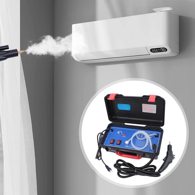 1700W High Temp Pressurized Steam Cleaner Machine Car Detailing Kitchen Handheld