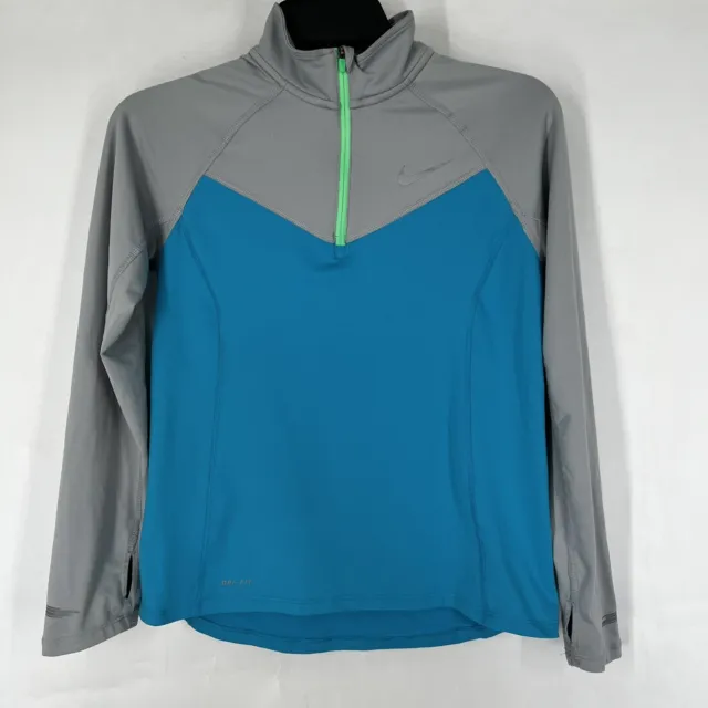Nike pullover girls long sleeve DRI FiT reflective strips size large