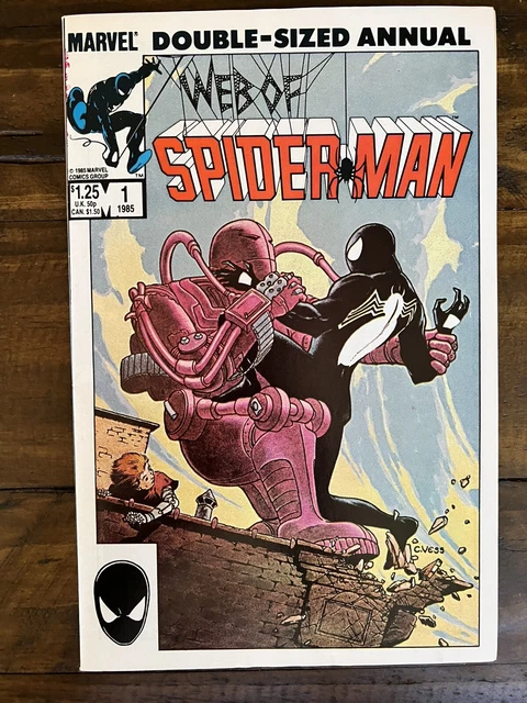 Marvel Comics Web Of Spiderman Double Sized Annual 1 1985