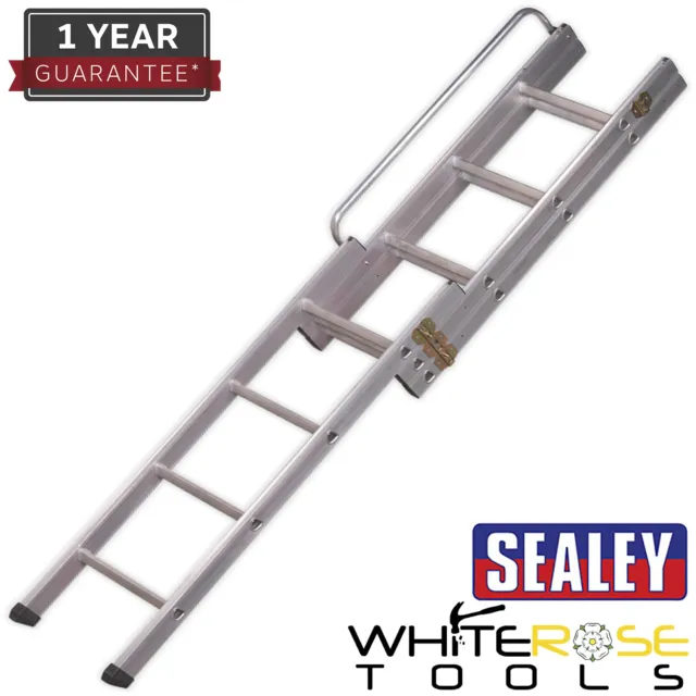 Sealey Loft Ladder 3-Section to BS 14975:2006 Hand Rail Aluminium