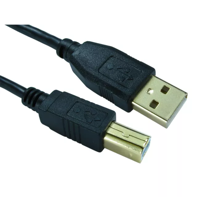 USB Printer Cable Type A to B Lead For HP Canon Brother Epson Zebra Dymo Kodak