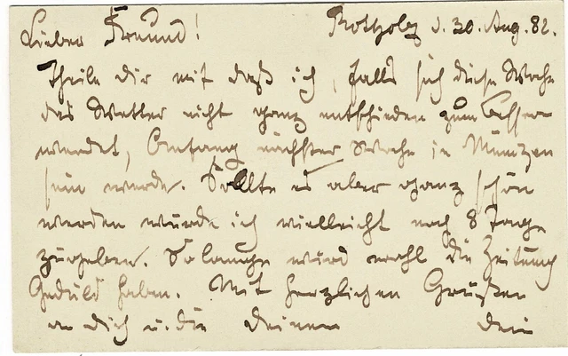Eduard GRUETZNER * Genremaler * Eigenh. beschrift. VISITENKARTE
