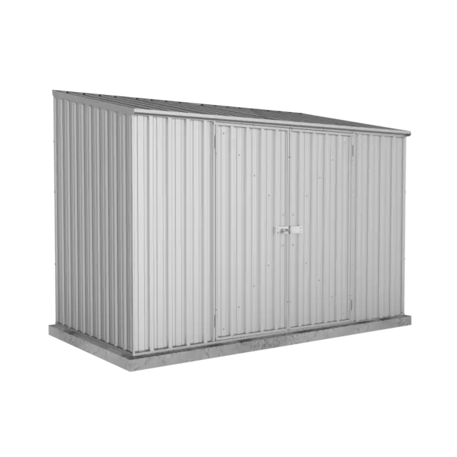 Absco Sheds 3.00mW x 1.52mD x 2.08mH Zincalume Economy Garden Shed - Double Door