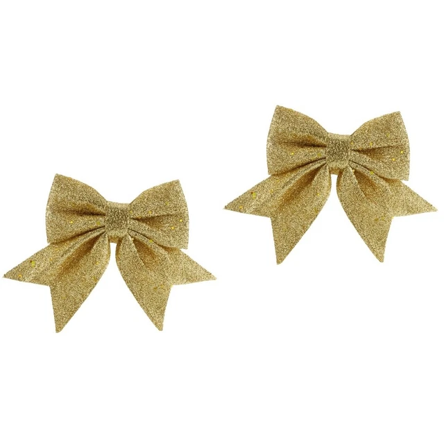 2x Rustikalen Bowknot Ornamente Großen Außerhalb Bogen Outdoor Weihnachten Bögen