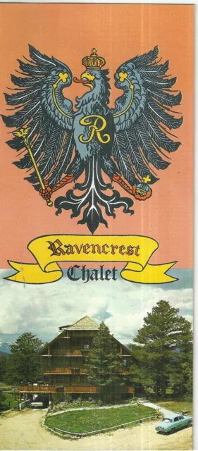 Ravencrest Chalet Resort Hotel Brochure Estes Park Colorado