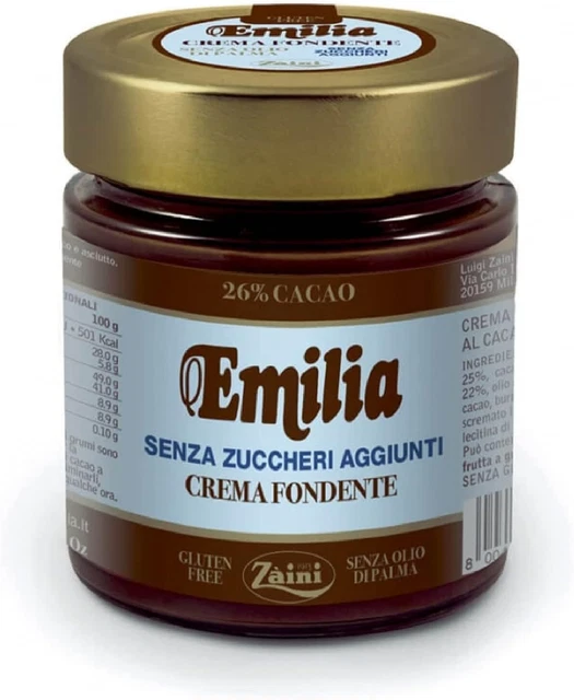 CREMA SPALMABILE ZAINI CREMA FONDENTE SENZA ZUCCHERI AGGIUNTI 200 g