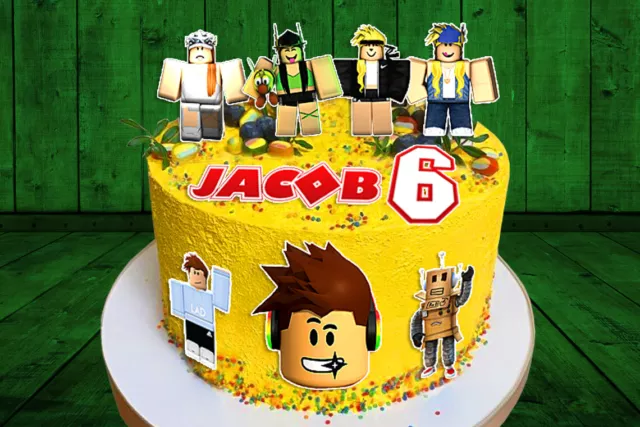 Legends of Roblox Various Famous Characters Edible Cake Topper Image  ABPID15168