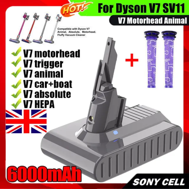 21.6V For Dyson V7 Battery Animal Pro Motor head SV11 Trigger Handheld Cordless