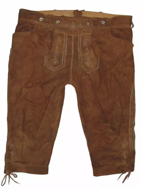 " Distler " Men's Costume Trousers/Traditional Kniebund- Lederhosen IN Braun