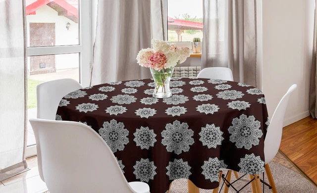 mandala Mantel Redondo Hippie oriental floral de encaje