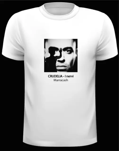 T-shirt maglia Crudelia - Marracash con frase e codice Spotify
