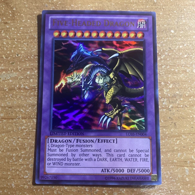 dragon f.g.d yugioh card Amazon.com: YU-GI-OH! - Five-Headed Dragon (LC03-EN004) - Legendary  Collection 3: Yugi's World - Limited Edition main image 0