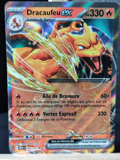 CARTE POKÉMON DRACAUFEU EX Full ART 183/165 Ecarlate et Violet 3.5 151 EUR 40,00 - FR