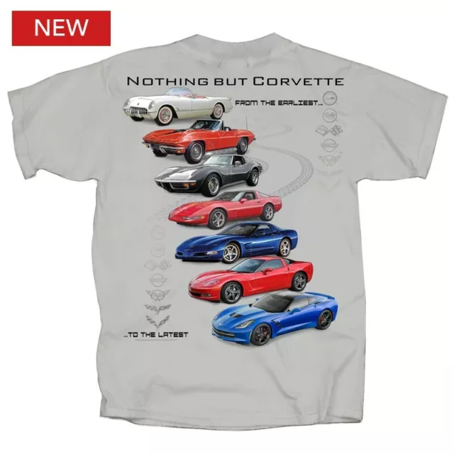 Joe Blow Nothing But Corvette Vintage American Muscolo Auto Uomo T Shirt CVNBC3