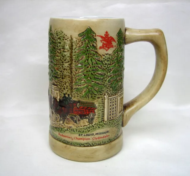 Vintage Budweiser Beer GRANTS FARM Mug Stein CS15