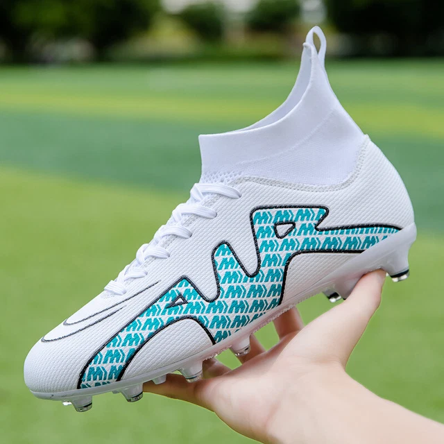 Scarpe Calcio Turf 90 Scott K Bianche, Bambino, Suola Sintetica, Taglia UK