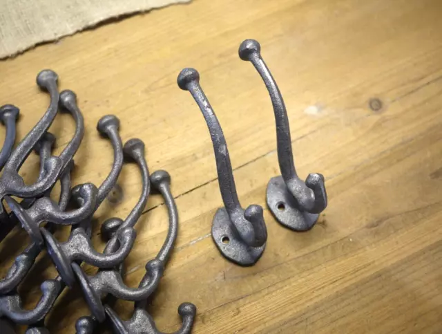 50 Cast Iron School Style Coat Hooks Hat Hook Rack Hall Tree Acorn Hook Metal