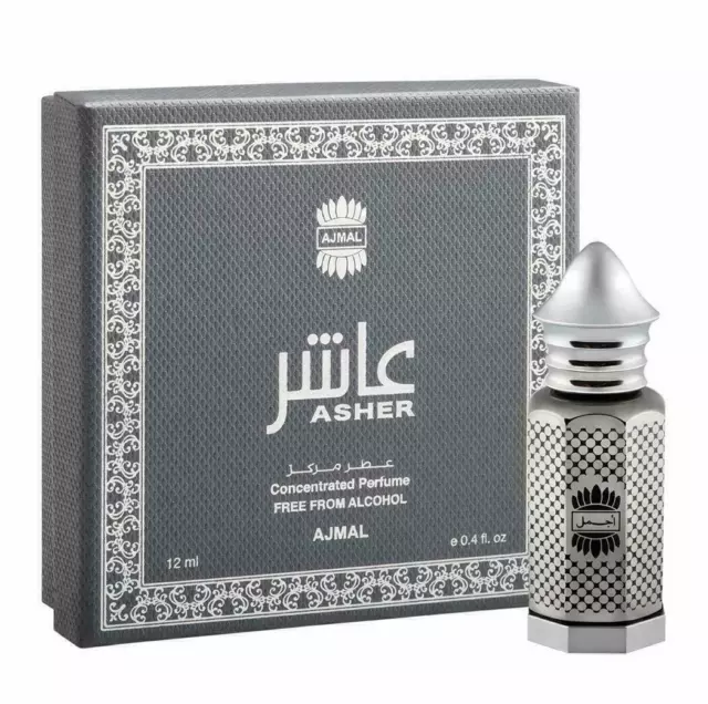 Ajmal Asher Concentrated Oriental Perfume Free From Alcohol For Unisex 12 ml