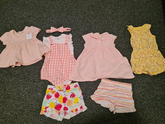Baby Girls Cute Summer Clothing Bundle 9-12 Months