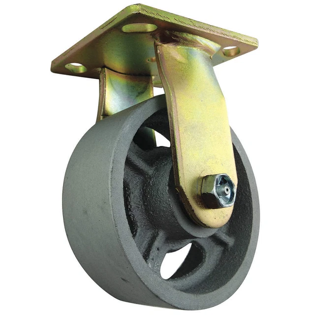 GRAINGER APPROVED 33J081 Standard Plate Caster,Rigid,1000 lb.