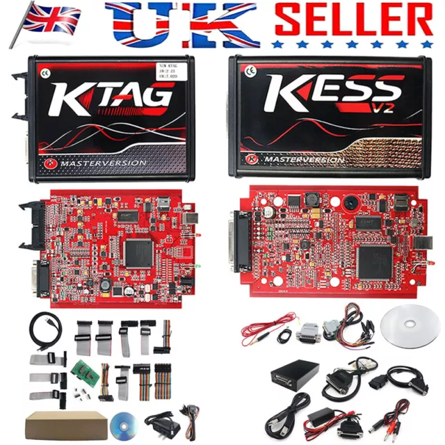 KTAG V7.020 + KESS V5.017 Master Version No Token RED EU PCB Remapping OBD  Tools £164.98 - PicClick UK