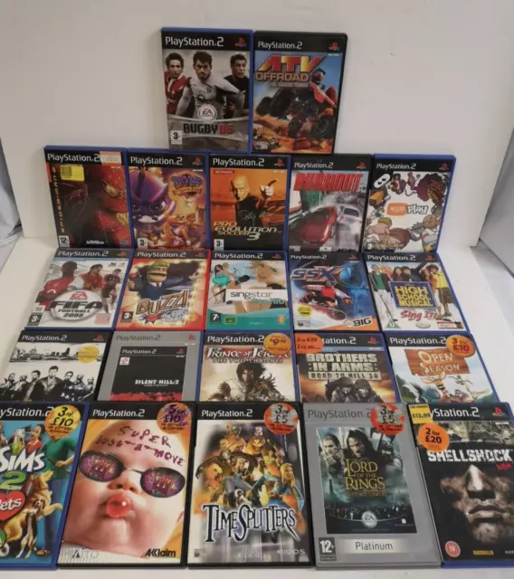 Playstation 2 PS2 Games x 22 Mixed Titles UNTESTED   M4T P242