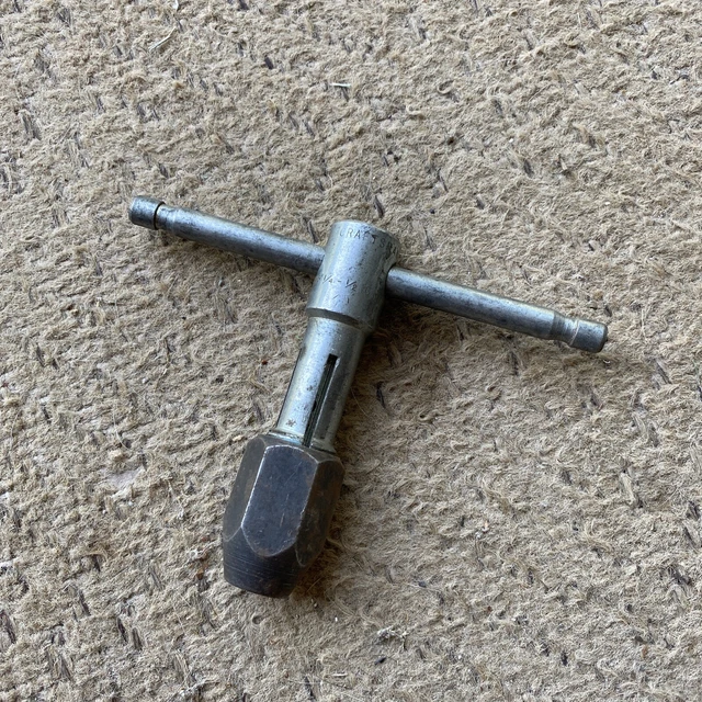 Vintage USA Craftsman T Handle Tap Wrench Tapping Sliding Handle 942103 VM Tools
