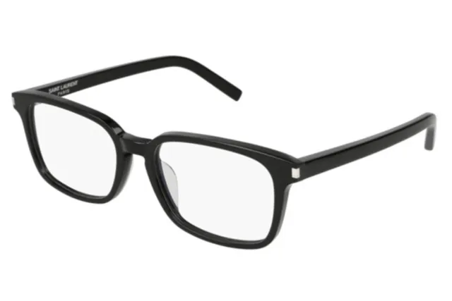 YSL $385 Saint Laurent SL 7 Men's Black sL7 Eyeglasses Frames 54/18/145