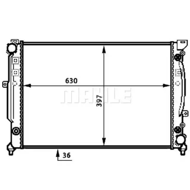 Kühler Motorkühlung MAHLE CR 648 000S für Audi VW Skoda A4 B5 A6 C4 Avant 2