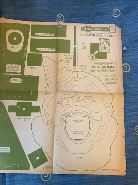 De colección pasatiempos diseño de trastes planes fabricación de trastes, juego de disparos de payaso