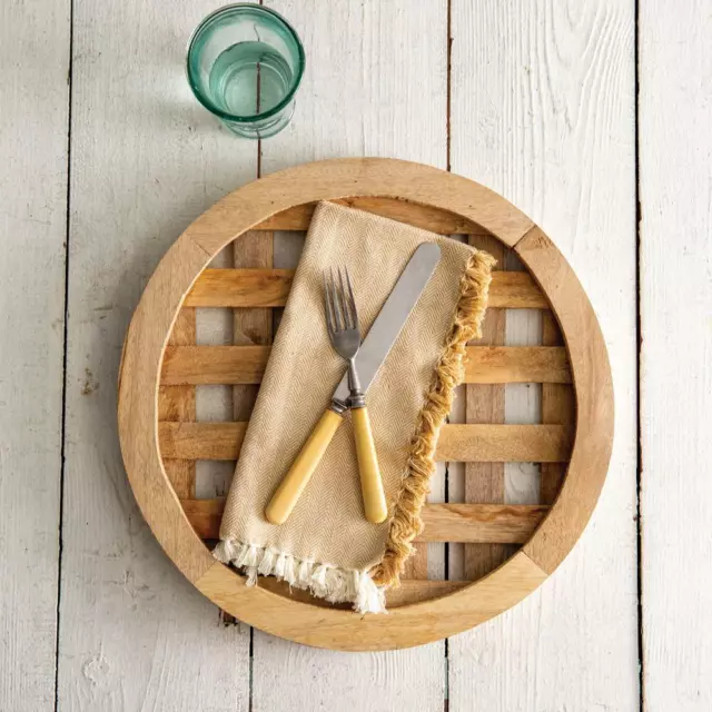 Farmhouse Wood Charger Plate