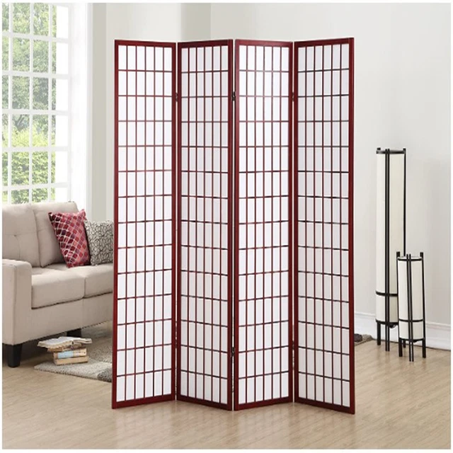 PANEL ROOM DIVIDER Oriental Shoji 4 Panel Screen Room Folding Partition