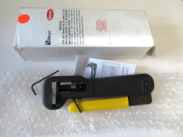 Universal FX Cat Coax Crimping Coaxial Tool Ripley Cablematic