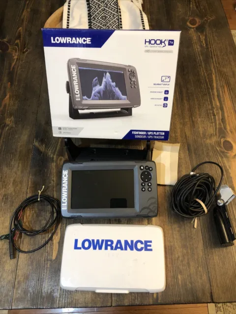 LOWRANCE HOOK 7 w/HDI transducer and c-map insight pro lake map chip.  sonar/GPS $375.00 - PicClick