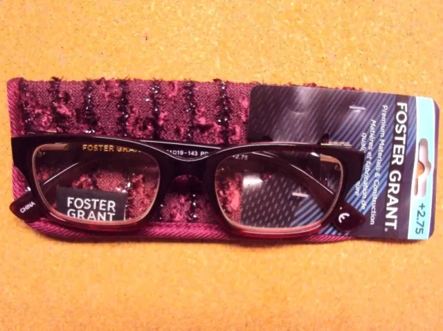 Foster Grant Damen Roxanna Feder Scharniere Lesebrille Lesegerät W/Schutzhülle +